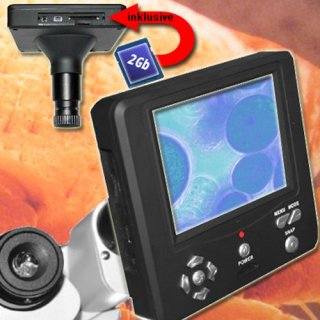 Digital Mikroskopkamera USB-Kamera Monitor Bildschirm Biologie Labor MCE