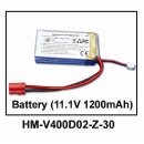 HM-V400D02-Z-30 - Battery (11.1V 1200mAh)