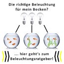 LED Aquariumbeleuchtung PowerLED easy 30cm (warmweiss) Tageslichtsimulator Sonnenuntergang Mondlicht HQI T8 AB7WW