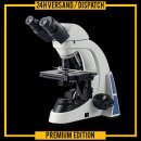 Profi binocular microscope loupe (40x-1000x, 30° disposed, 360° rotatable) laboratory university school industry MK7