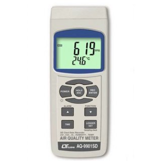 6-in-1 Air Quality Real-Time Datalogger Meter CO2 O2 CO Oxygen DewPoint Humidity Temperature Pollutant Meter LQ3