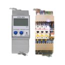 Digital electricity meter 3-phase energy meter with folding converters  power current DIN rail mount  kW, kWh, Hz, Volt eQ3 RS485 MODBUS  ZZ4