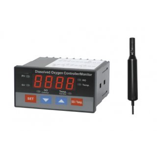 Oxygen and temperature controller relay steered dissolved & air oxygen content meter  SA8