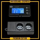 2-in-1 Thermostat Hygrostat Kontroller Alarmfunktion Tag/Nachtmodus Terrarium Aquarium *externes Display* TXH