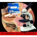 2-IN-1  Professional Microscope School Research...